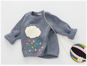 Pull de Noël en laine fait main pour enfants, col rond, pas cher, de haute qualité - Product Image 2