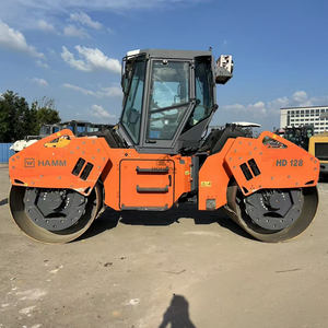 Rodillo Compactador de Doble Tambor HAMM HD128 Usado de 14 Toneladas, Importado de EE. UU., en Venta - Product Image 6