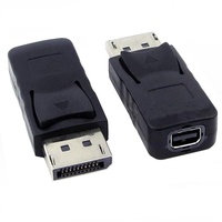 High Quality DisplayPort Male to Mini DP DisplayPort Female Adapter for Displays PC Laptops Monitors