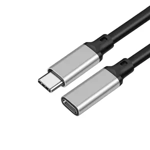 0.2/0.5/1/1.5/2/3/5M USB Type C Male to USB Type C Female Extension Cable USB3.2 Gen2 Type C PD 100W 5A Fast Charge Extens