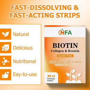 Poudre de biotine ODM OEM en marque privée pour des cheveux, une peau et des ongles sains, améliore l'élasticité et l'hydratation de la peau, contient du collagène - Product Image 4