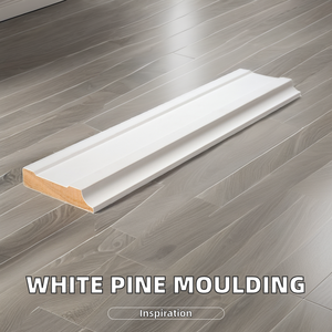 Hiện đại bóng trắng primed <span class=keywords><strong>architrave</strong></span> radiata Pine Bảng điều chỉnh khuôn rắn gỗ vương miện đúc nội thất trong nhà biệt thự sử dụng linh hoạt - Product Image 3