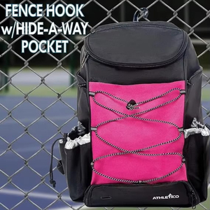 Échantillon gratuit, vente en gros, sac à dos de sport personnalisé avec logo, résistant à l'eau, multi-poches, pour raquetball et pickleball. - Product Image 2
