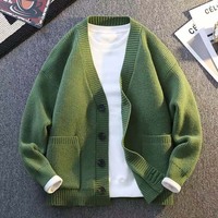 Cardigan en maille tendance pour homme – Nouvelle collection Printemps-Automne 2026 – Style jeune, simple, unique, polyvalent et décontracté