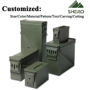 Lata de munición de 30 cal de metal verde oliva negro M19A1 M2A1 PA60 PA108 <span class=keywords><strong>PA120</strong></span> M548 lata de munición de 50 cal - Product Image 3