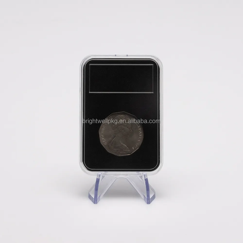 Graded Coin Slab Storage Clear Plastic Coin Collecting Display Box Holder Slab Ultrasonic Case