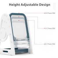 Ensemble table et chaise d'étude multifonctionnel pour enfants, tables pour enfants avec tableau magnétique