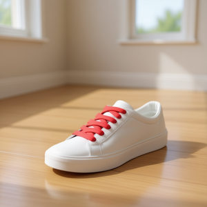 Lacci per scarpe ILAN 120 cm, lacci piatti rossi per sneakers - Product Image 3