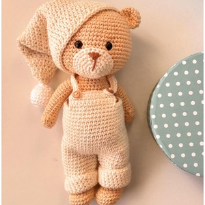 Kit de crochet Kaiyue inclus, hochet d'ours, <span class=keywords><strong>attache</strong></span>-sucette, ensemble crochet amigurumi, jouets pour bébé - Product Image 4