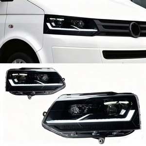 MJ ไฟหน้ารถสำหรับโฟล์คสวาเกน VW, <span class=keywords><strong>T5</strong></span>มัลติแวน LED <span class=keywords><strong>2010</strong></span> 2015หลอดไฟหน้า LED อัพเกรดไฟหน้า DRL ไฟด้านหน้า - Product Image 2