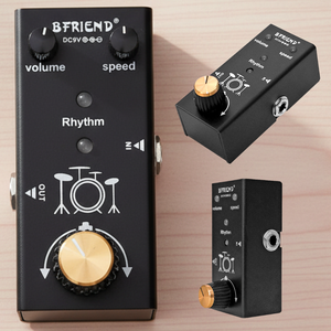 Effet d'accompagnement de batterie en alliage métallique de haute qualité pour guitaristes électriques avec contrôle par bouton - Accessoires de guitare - Product Image 1