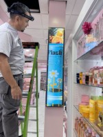 Écran publicitaire d'intérieur VETO LCD 23.1 29 35 37 37.8 47.1 pouces, taille personnalisée, écran ultra-large en bande, vente en gros