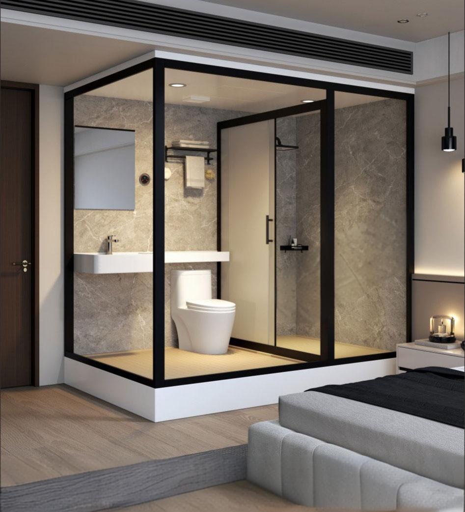 Prefab Bathroom Unit Comfortable and Convenient Shower Rooms 1