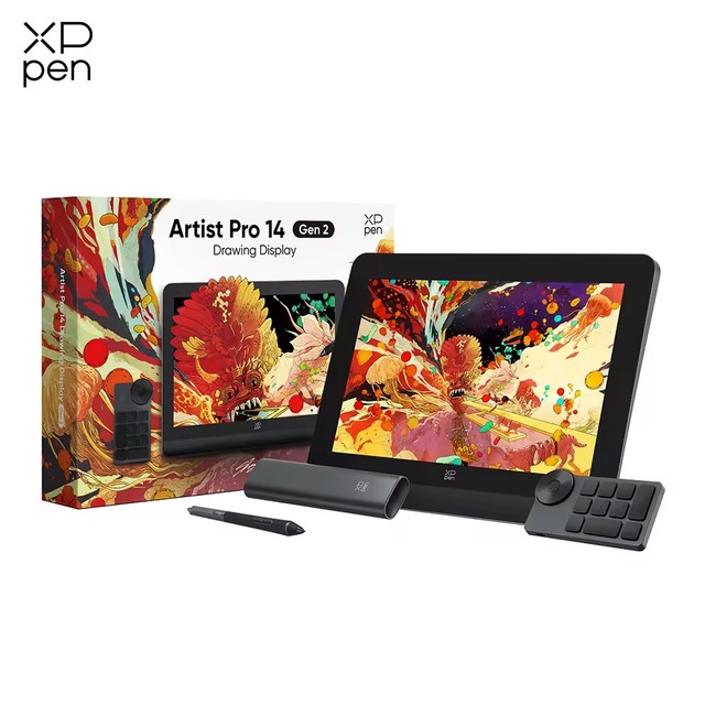 XP-PEN Artist Pro 14 Drawing Tablet PC Gen 2 X3 Pro Smart Chip 16K Pen Pressure Drawing Graphic Tablet With Screen Monitor
