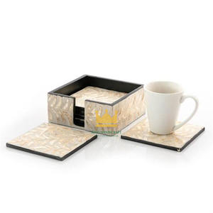 Posavasos y Alfombrillas Cuadradas Modernas de Ratán Ecológico Colorido para Tazas de Té y Café - Product Image 6