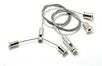Accessoires de système de suspension pour panneaux lumineux de haute qualité, pince de câble en acier inoxydable 100 kg, capacité de charge 100 kg, garantie 3 ans