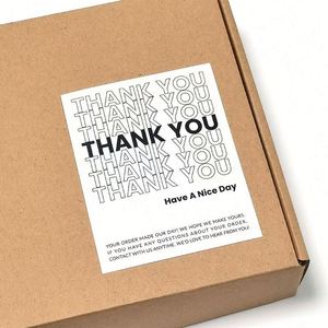 Autocollants adhésifs permanents pour entreprises, étiquettes personnalisées pour boîtes de livraison, autocollants en vinyle - Product Image 1