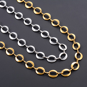 Collier en acier inoxydable chic de 8,2 mm, grand maillon rond, chaîne pour homme et femme, style hip-hop, rock, punk, choker, bijoux en métal - Product Image 4