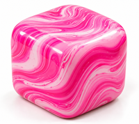 Jouet cube souple en marbre à rebond lent, anti-stress, à presser, OEM ODM, vente en gros, non destiné aux enfants
