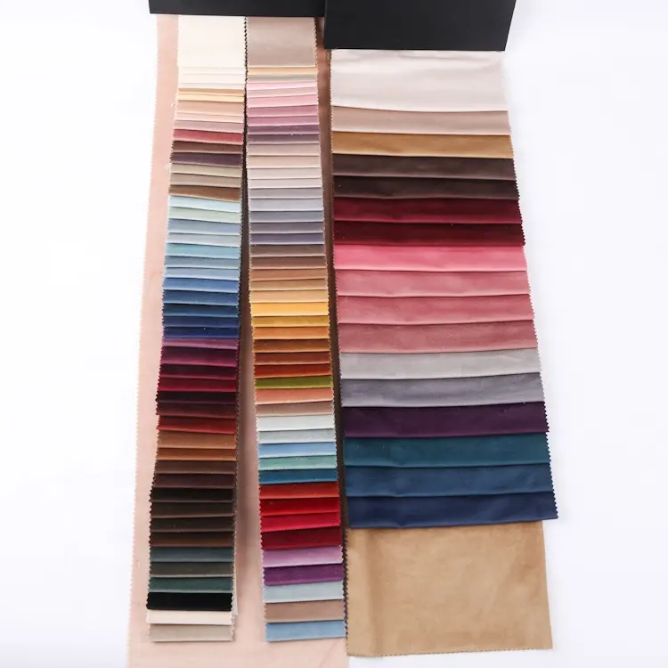 luxury soft 300cm plush holland velvet fabrics upholstery furniture dyed sofa fabric for home textile