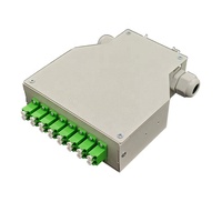 Boîtier de terminaison fibre optique 8 ports 16 cœurs sur rail DIN, adaptateur LC APC, boîtier de raccordement FTTH pour réseau industriel