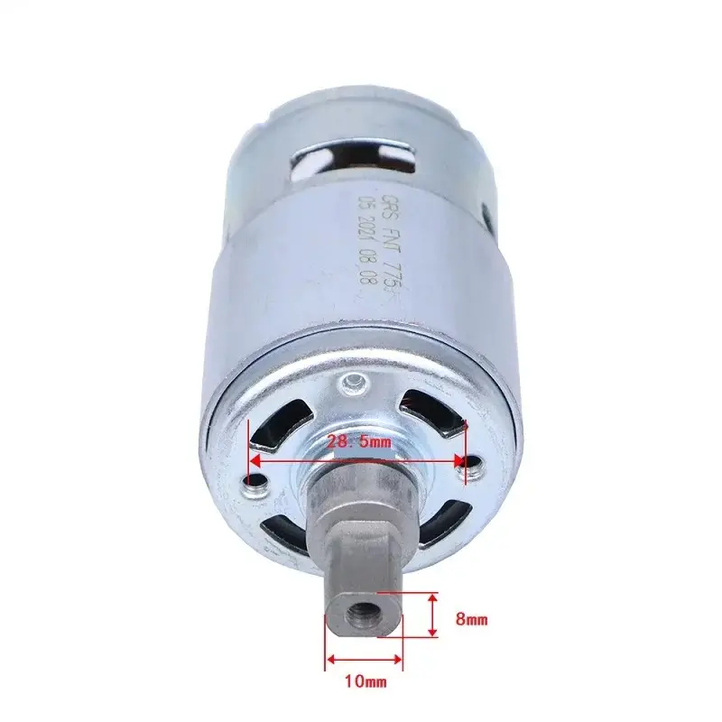 12V/24V 10000 RPM 775 DC Permanent Magnet High Speed Motor Speed Adjustable Micro Motor CW CCW