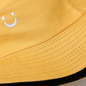 Chapeau de soleil unisexe tendance avec broderie double face motif Smiley, idéal pour l'été, les voyages, la plage, protection solaire, pour adultes et enfants - Product Image 6