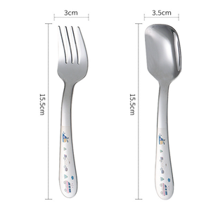 DFC0336 Otros Utensilios Coloridos para Niños, Cuchara Creativa para Alimentación de Bebés, Juego de Cuchara y Tenedor para Frutas Seguro para Jardín de Infancia de CN/GUA - Product Image 6