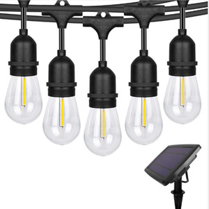 Wendadeco Popular IP65 Festoon Belt Cable E27 Outdoor Garden Solar Festoon Cable Patio String Lights - Product Image 1
