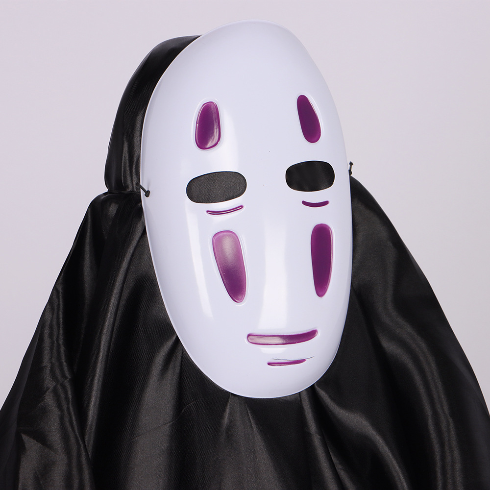 Ensemble de masques blanc et violet (cape + gants + masque)