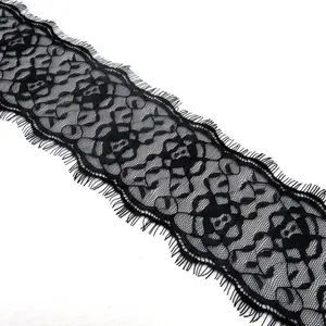 11CM floral french chantilly lace fabric bridal guipure laces LT2632B