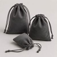 Pochettes en velours personnalisées avec logo, impression par transfert thermique, fermeture à cordon, pour bijoux, bougies, artisanat, emballage cadeau, vente en gros