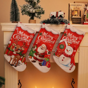 New Digitally Printed Cloth <strong>Christmas</strong> <strong>Stockings</strong> Gift Bags Children <strong>Candy</strong> Bags With Merry <strong>Christmas</strong> Cartoon Tree Ornament - Product Image 2