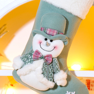 Chaussettes de Noël en tricot torsadé pour l'hiver, design personnalisé, chaussettes cadeaux, décoration suspendue pour arbre de Noël, chaussettes de Noël - Product Image 2