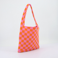 Logo personnalisé motif tricoté sac à bandoulière petit sac fourre-tout pour les femmes décontracté plage sac à main été livre sac pour Shopping voyage bibliothèque
