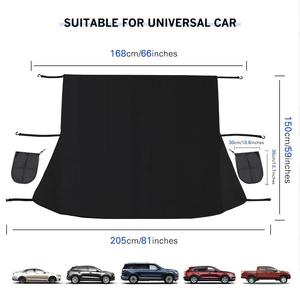 ที่คลุมครึ่ง<span class=keywords><strong>หลังคา</strong></span>ด้านบนแบบนิ่มที่คลุมครึ่งรถสีดำพร้อมผ้าฝ้ายเข้ากันได้ - Product Image 5