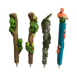 Thân Thiện Với Môi 3D Polyresin Cá Heo Orca Thiết Kế Hải Lý Phong Cách Động Vật Bút Món Quà Lưu Niệm Đại Dương Theo Chủ Đề Thủ Công Sơn Mô Hình Sơn - Product Image 1