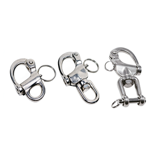 Manille à ressort pivotante à dégagement rapide Inherit 60 mm en acier inoxydable 316 pour bateaux et yachts marins - Product Image 1