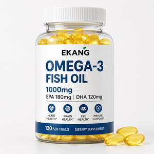Suplemento de Aceite de Pescado Omega 3 en Cápsulas Blandas, Fabricado en EE. UU., OEM/ODM, EPA DHA, Salud Cerebral, Ocular y Cardíaca, Nutrición Diaria - Product Image 1