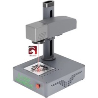 Machine de gravure laser à fibre portable 20W, machine de marquage laser à fibre pour cartes de crédit, imprimante pour la découpe de bijoux en acier et métal