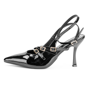 2025 été concepteur de luxe bout pointu femmes sandales élégants talons hauts avec dos ouvert compteur personnalisé en gros luxe à la mode - Product Image 3