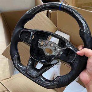 Volante de cuero personalizado accesorios de coche para <span class=keywords><strong>Ford</strong></span> <span class=keywords><strong>Focus</strong></span> MK2 MK3 MK4 <span class=keywords><strong>RS</strong></span> ST Mondeo gran oferta volante de fibra de carbono - Product Image 2