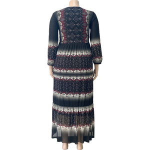 En çok satan çift katmanlı şifon çiçek baskı Sarees son Abaya tasarımlar Abaya 2022 İslam giyim en çok satan muson - Product Image 6