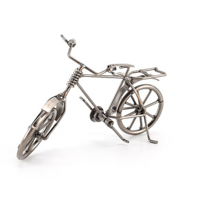 <span class=keywords><strong>Mini</strong></span> Vélo Rétro en Fer Forgé pour Modélisme, Décoration Vintage Nostalgique, Fabriqué en Chine pour Salon, Entrée, Bureau - Product Image 5