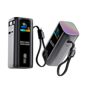 Banco de Energía de 20000mAh con Carga Rápida de 100W, Cable Retráctil Integrado de 70cm, Pantalla TFT MH878A - Product Image 1