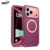 Nouvelle structure magnétique robuste, design sportif 2 en 1, coque de téléphone antichoc et dissipant la chaleur en TPU+PC pour iPhone 18 Pro Max