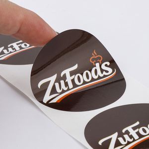 Étiquettes en papier autocollantes rondes ZuFoods, imprimées en offset, autocollants durables pour l'emballage alimentaire - Product Image 2