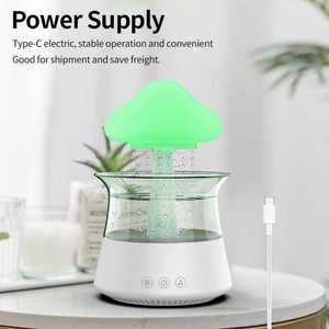 Colorful LED Night Light 300ml Waterdrop Rain <strong>Cloud</strong> Ultrasonic Humidifier Mushroom <strong>Cloud</strong> <strong>Raindrop</strong> Essential Oil <strong>Diffuser</strong> - Product Image 5