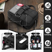 Trousse de traumatologie personnalisée IFAK, sacoche utilitaire médicale multifonction pour premiers secours, accessoires de sac à dos, sac de rangement en nylon avec fermeture éclair et sangle en T, résistant à l'eau