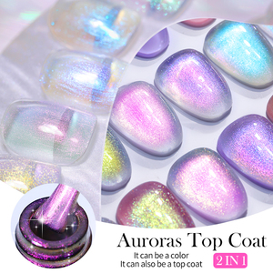 <span class=keywords><strong>LILYCUTE</strong></span> 7ml Esmalte de Gel 2 en 1 Colorido con Efecto Aurora, Capa Superior y Base de Super Brillo, Removible, para Salón, Marca Privada - Product Image 3